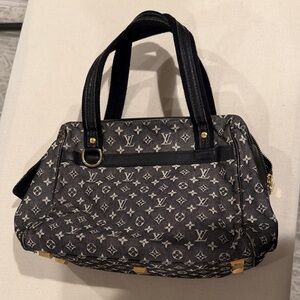 Louis Vuitton Black and Gray Monogram Shoulder Bag